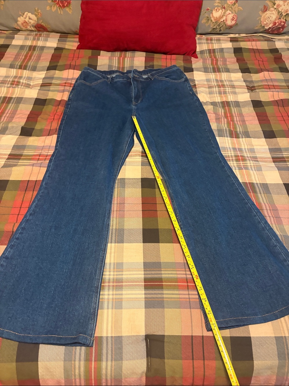 Classic Women's Blue Flared Jeans